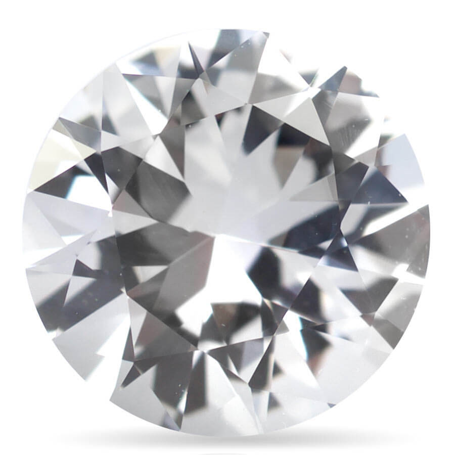 Round White Sapphire Natural Round White Sapphires Do Amore