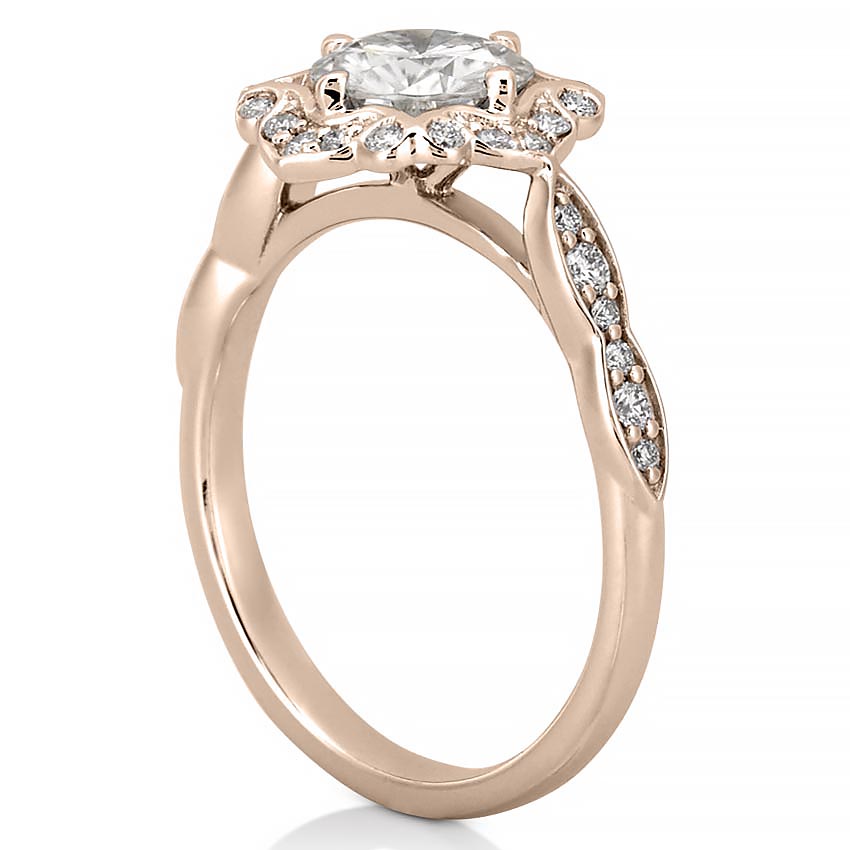 affordable-floral-halo-engagement-ring-with-round-hearts-and-arrows-moissanite-in-rose-gold