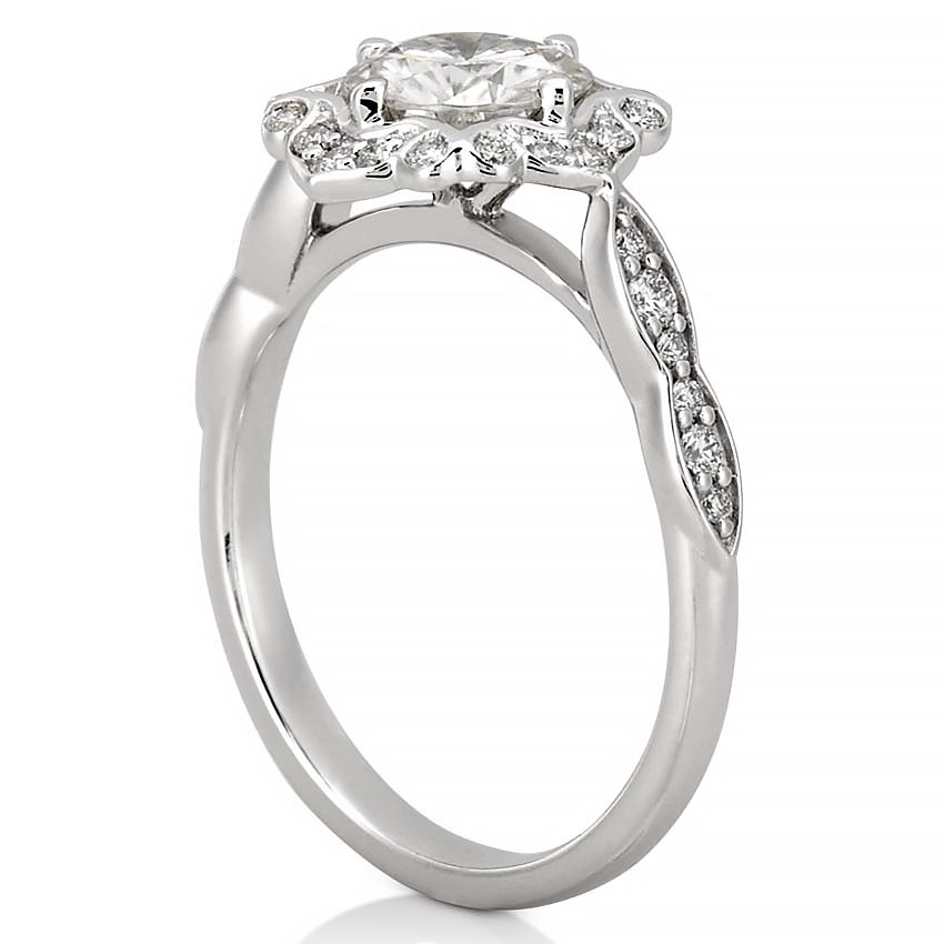 affordable-floral-halo-engagement-ring-with-round-hearts-and-arrows-moissanite-in-white-gold