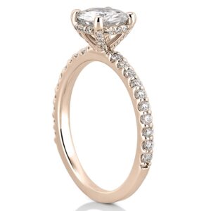 affordable-french-cut-basket-setting-engagement-ring-with-round-hearts-and-arrows-moissanite-in-rose-gold