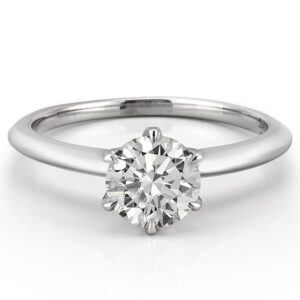 affordable-platinum-six-prong-engagement-ring-with-round-lab-created-diamond