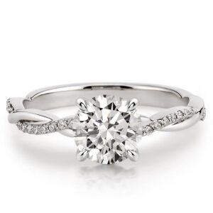 affordable-platinum-twist-engagement-ring-with-round-hearts-and-arrows-moissanite