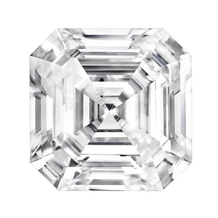 asscher cut moissanite