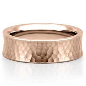 hammered-wedding-band-rose-gold