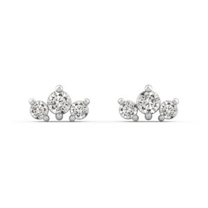 lab-diamond-three-stone-earrings-white-gold