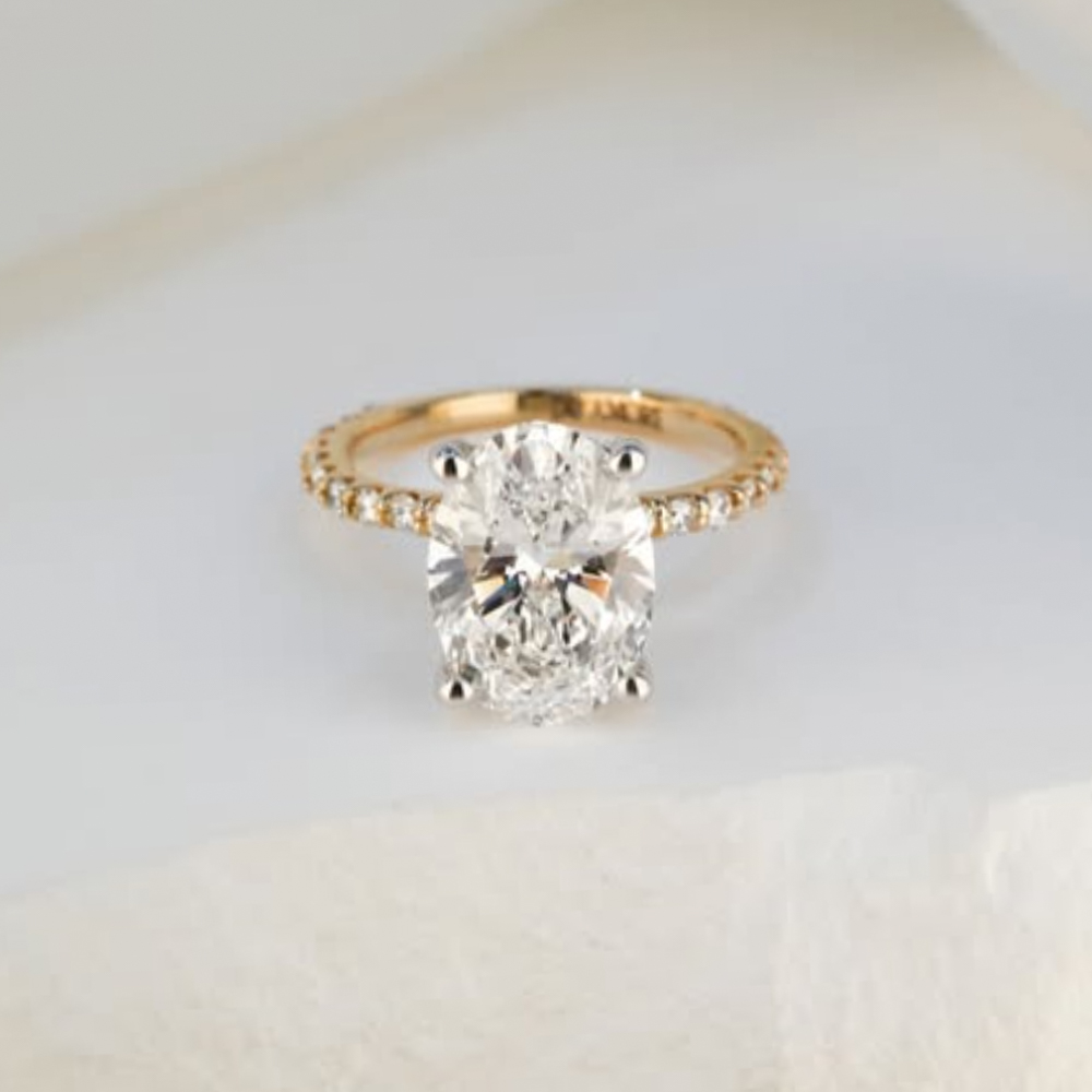 do amore mekelle engagement ring oval diamond yellow gold instagram