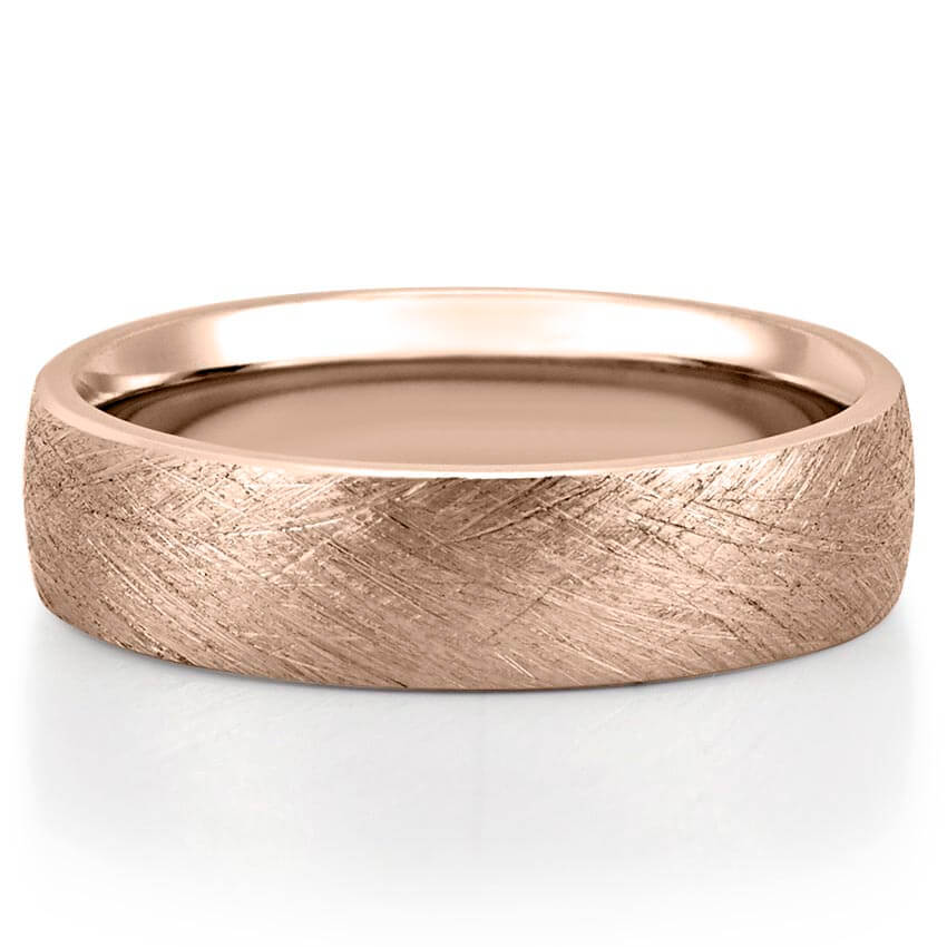 Unisex Platinum & Rose Gold Couple Love Band Rings JL PT 1124