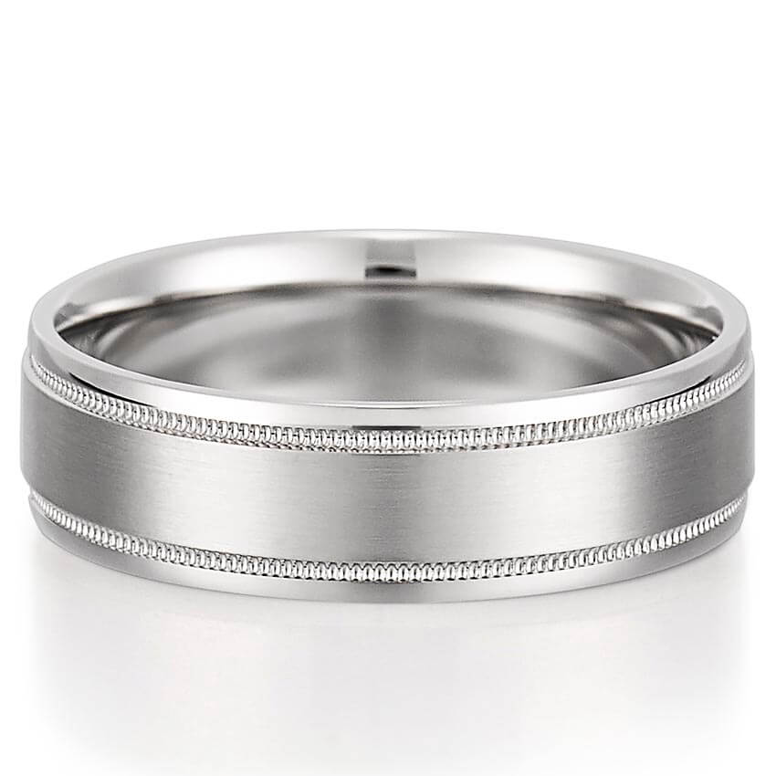 palladium-mens-ring-with-milgrain-and-satin-finish