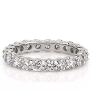 3mm-round-lab-diamond-eternity-band platinum