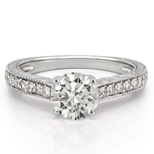 platinum-engraved-engagement-ring