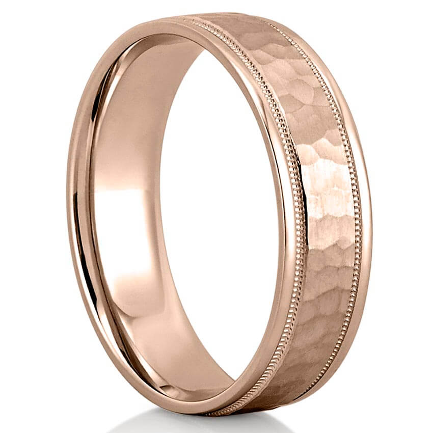 rose-gold-hammered-milgrain-wedding-ring