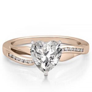 rose-gold-heart-shape-ribbon-engagement-ring