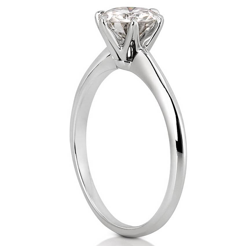 Six Prong Engagement Ring - Six Prong Solitaire - Luna Ring - Do Amore