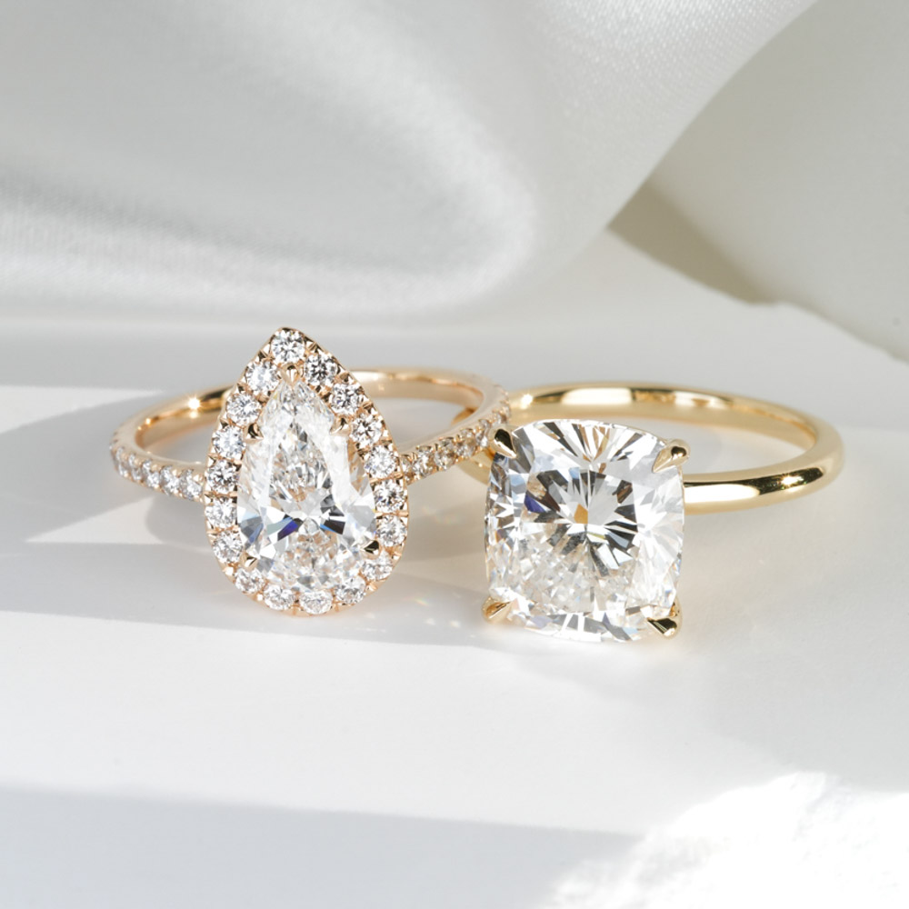 do amore engagement ring sophie pear diamond yellow gold instagram