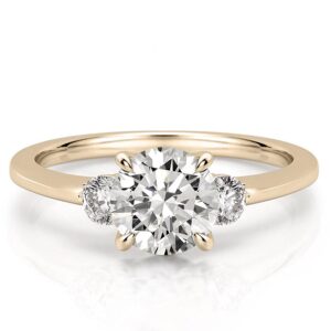 three-stone-engagement-ring-yellow-gold