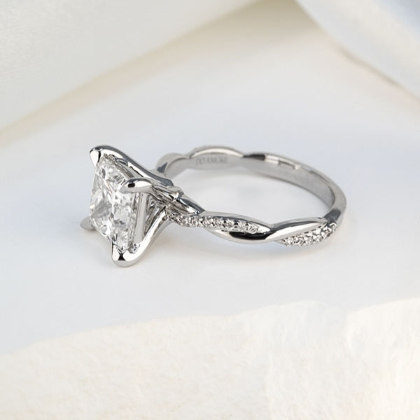 Do Amore twist engagement ring princess cut instagram