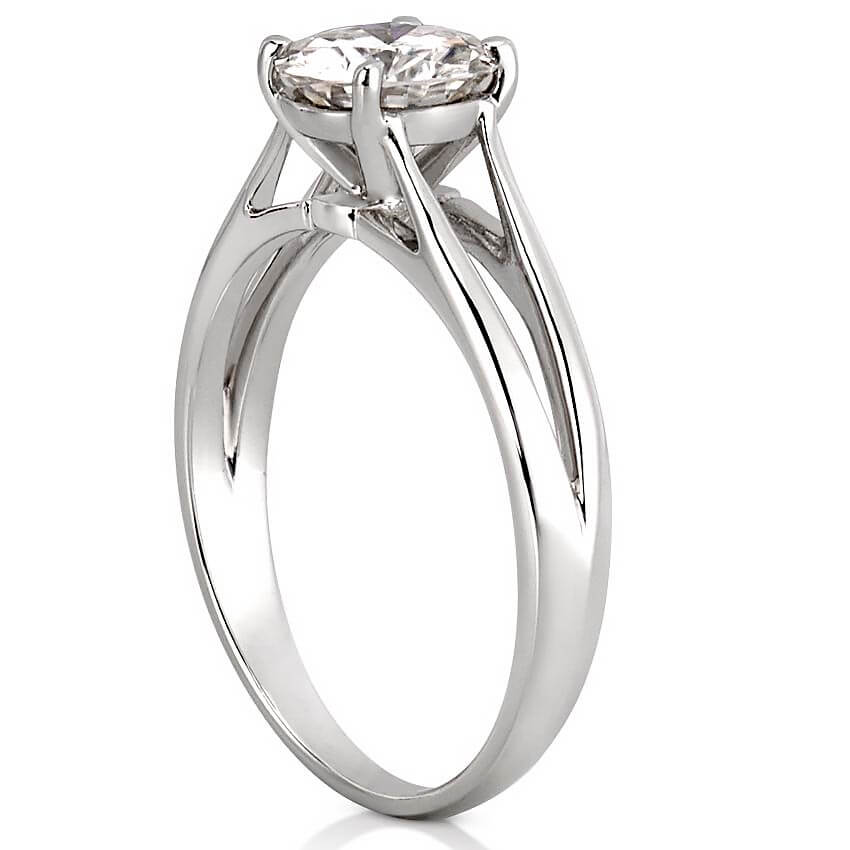 Knife Edge Solitaire Diamond Engagement Ring #105918 - Seattle Bellevue |  Joseph Jewelry