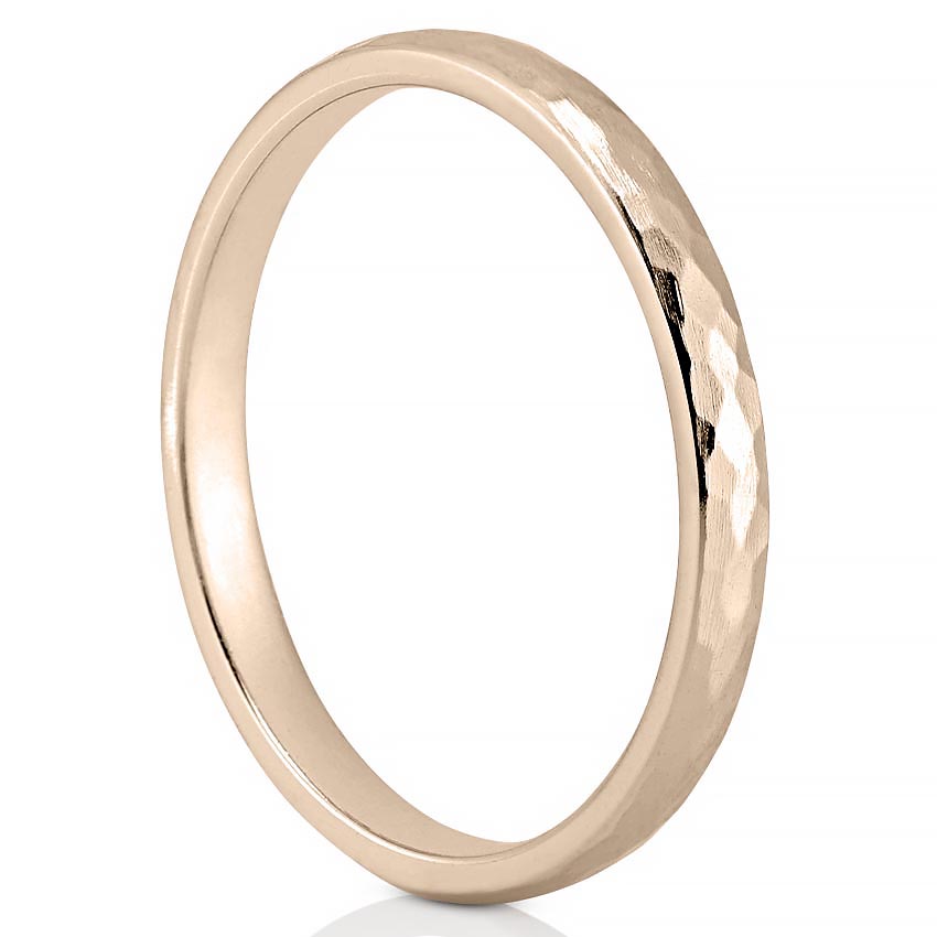 wedding-band-with-delicate-hammered-detail-in-rose-gold