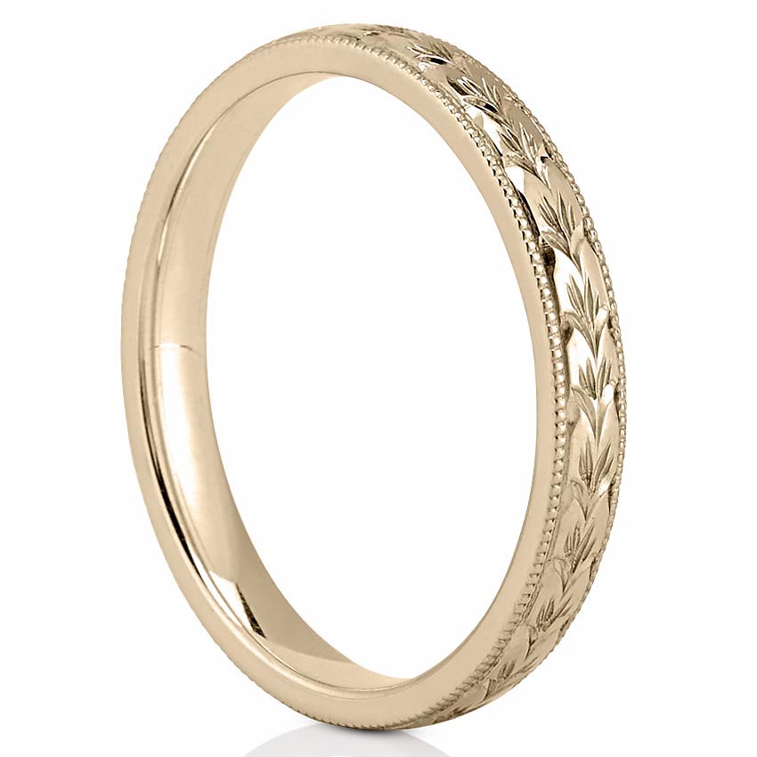 wedding-band-with-hand-engraved-detail-in-yellow-gold