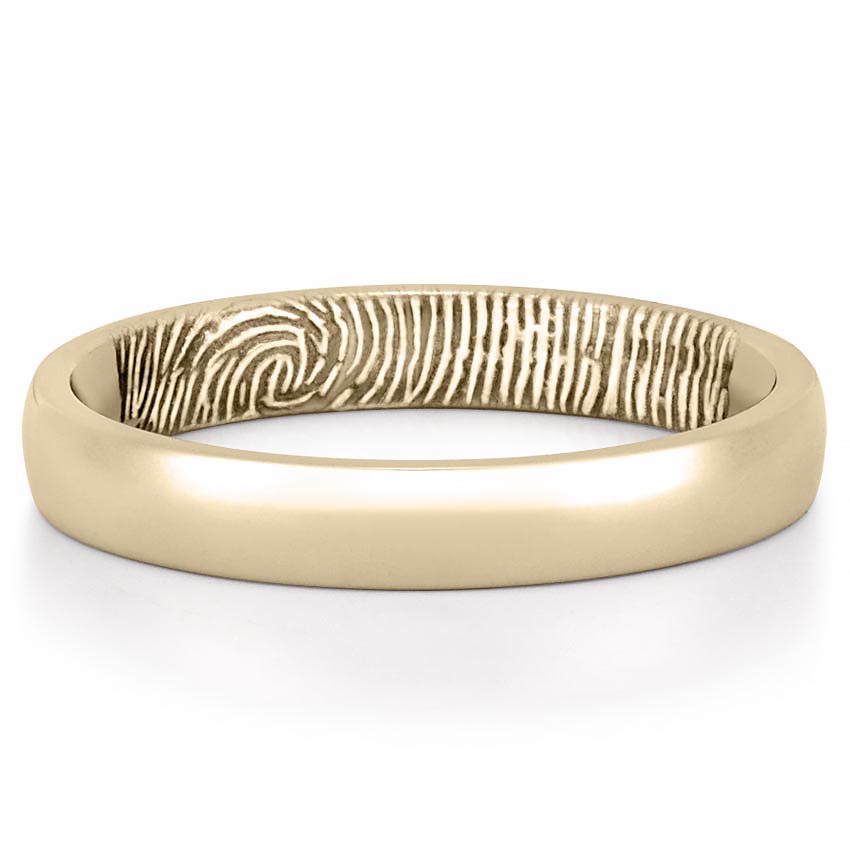 Men's Engraved Golden Sun Pattern Wedding Band – ARTEMER