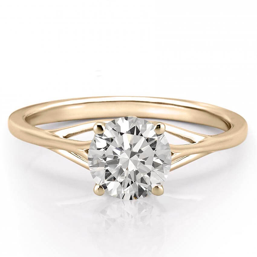 Fana Two-Toned Split Shank Diamond Engagement Ring | Graham Jewelers |  Wayzata, MN