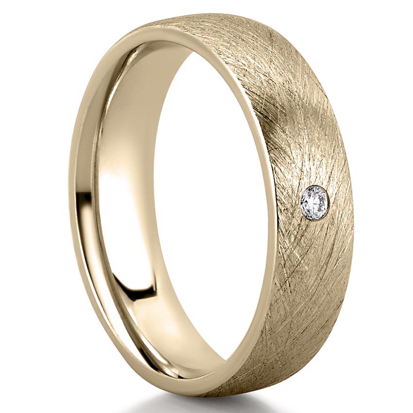 10K Yellow Solid Gold Mens Diamond Wedding Ring Band 0.38 Ctw – Avianne  Jewelers