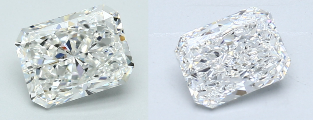 Crushed-ice-vs-Brilliant-Radiant-diamond