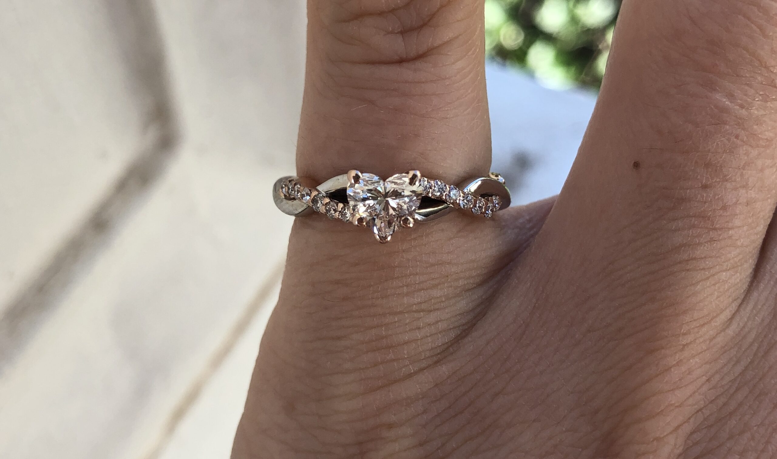 Heart Shaped Engagement Ring