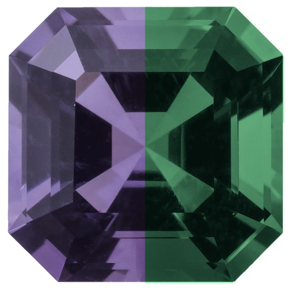 Asscher Lab Created Alexandrite Asscher Alexandrite Do Amore