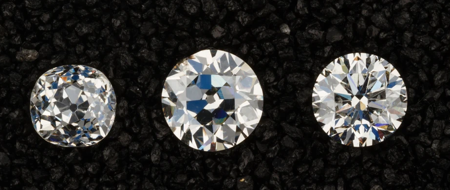 Examples of Old Euro and Transitional Cut Diamonds