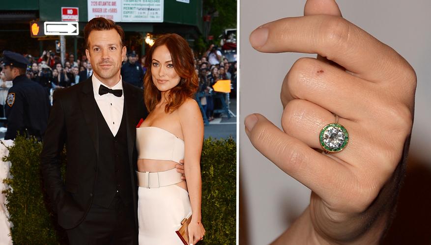 Olivia Wilde's Emerald Engagement Ring