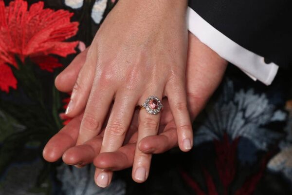 Pink-Sapphire-Engagement-Ring-on-Hand