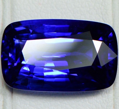 elongated cushion blue sapphire