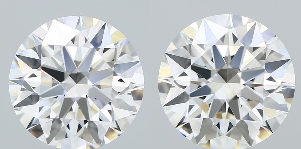 round diamond color comparison