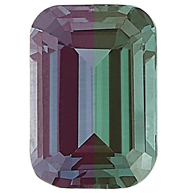 lab created emerald alexandrite gemstone