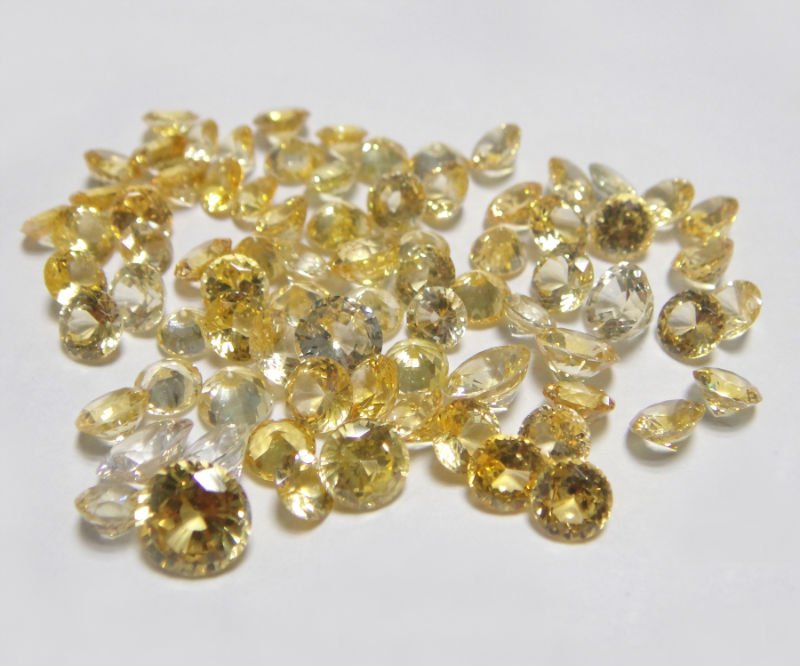 Yellow Sapphires for use in engagement rings