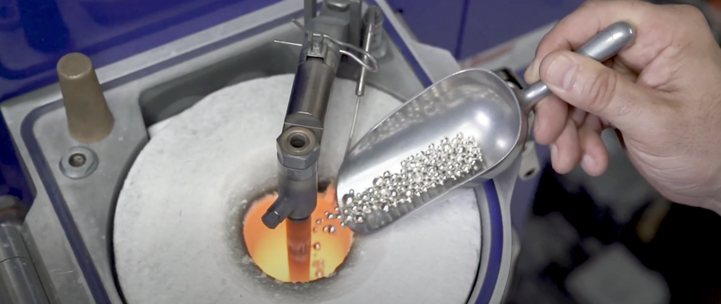 Melting Raw Metal