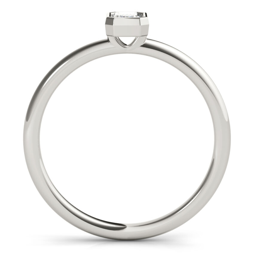 emerald bezel stackable front platinum