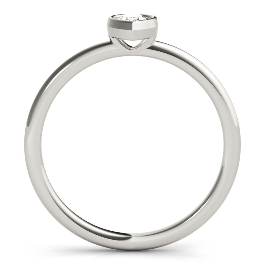 pear bezel stackable front platinum