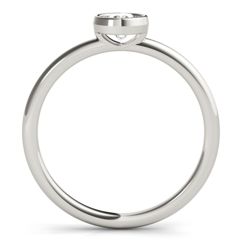 round bezel stackable front platinum