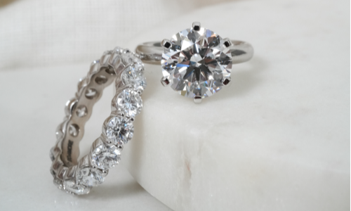 Solitaire and eternity band