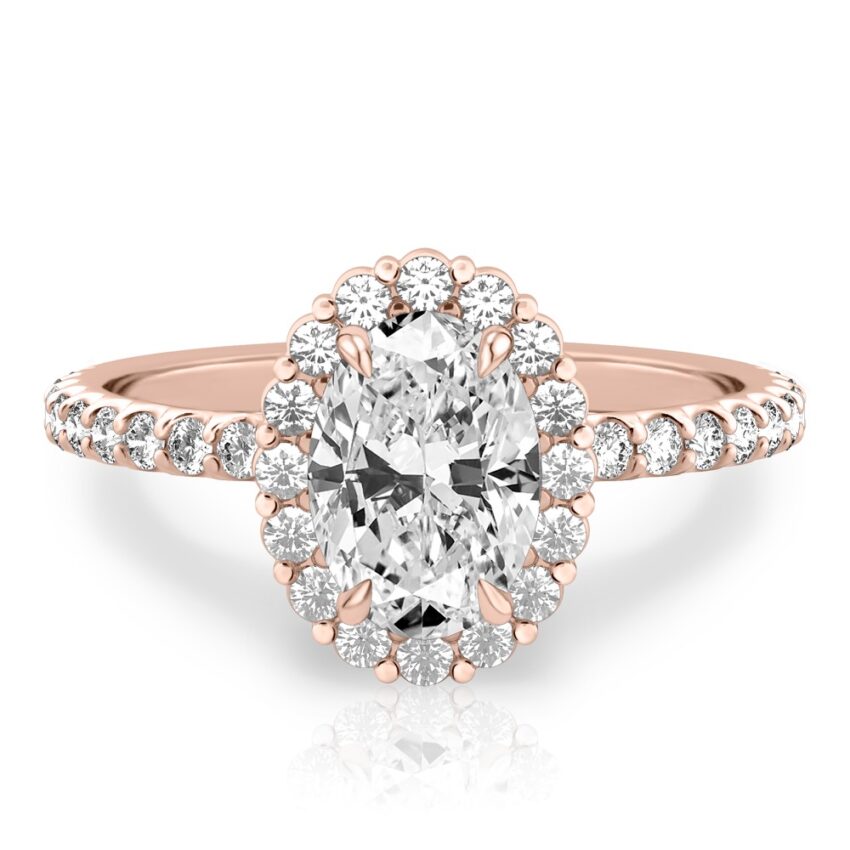 Scalloped halo on sale
