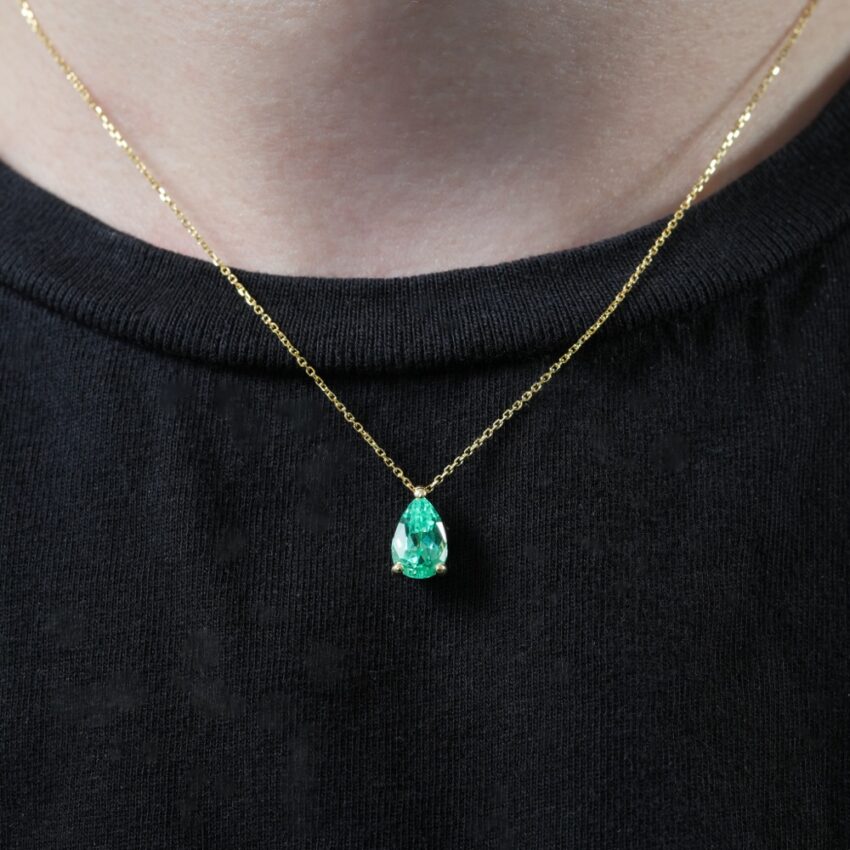 august birthstone necklace in lifestyle