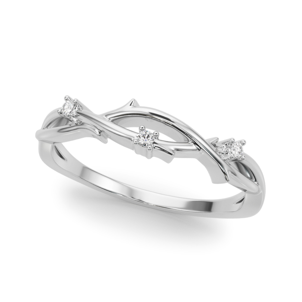 thorn wedding band in platinum