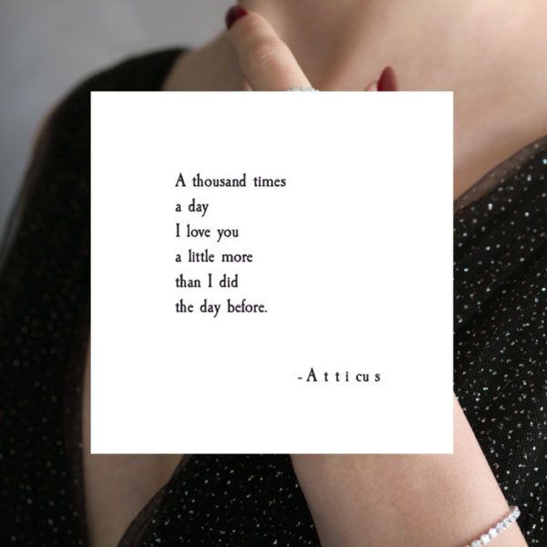 do amore a thousand times engagement ring instagram carousel