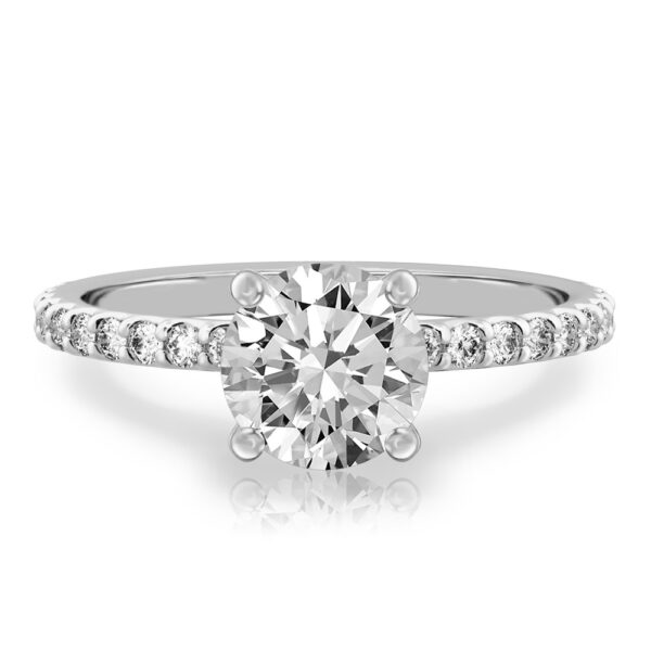 French Cut Basket Setting Mekelle Engagement Ring Do Amore