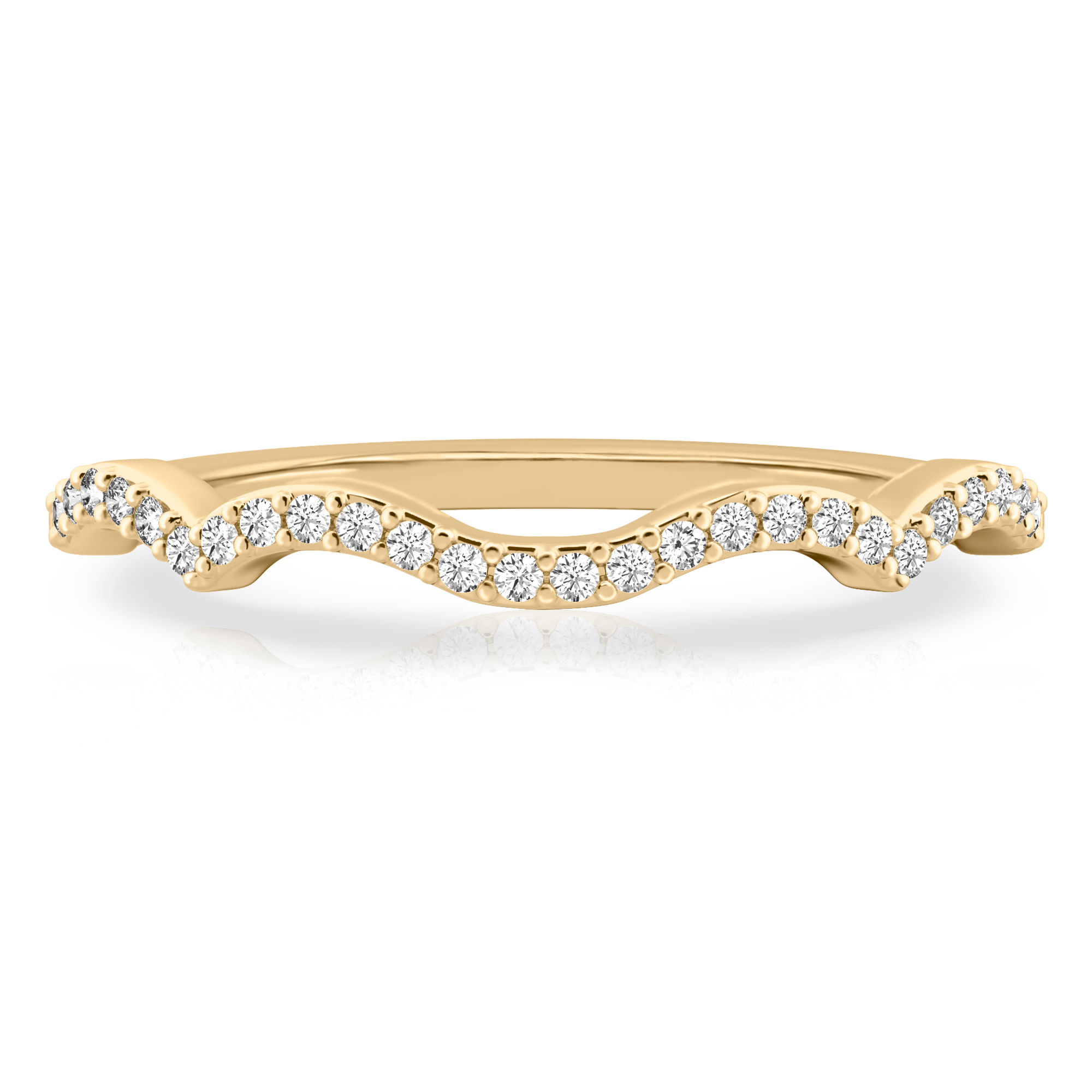 infinity wedding band yellow gold