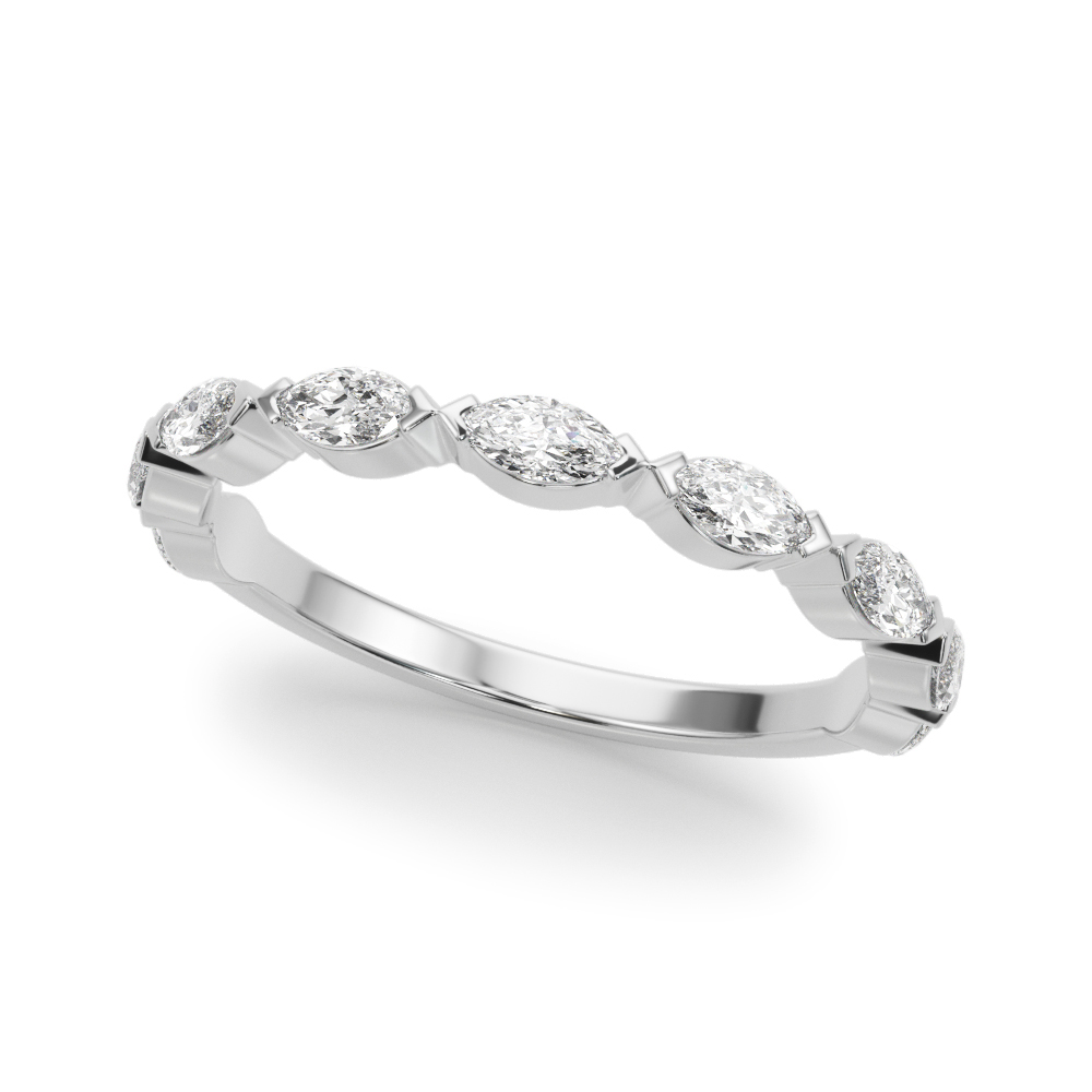 marquise diamond wedding band palladium