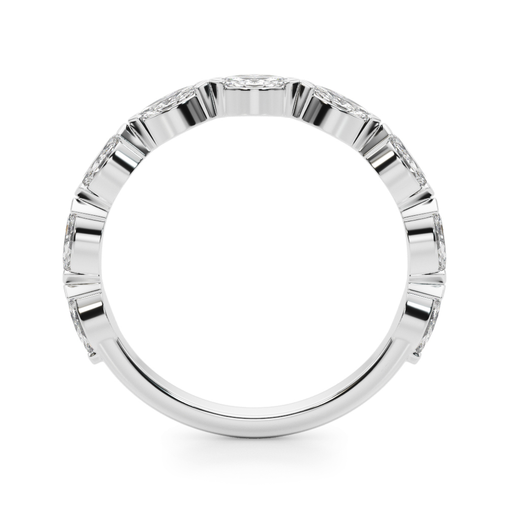 marquise diamond wedding band platinum angle