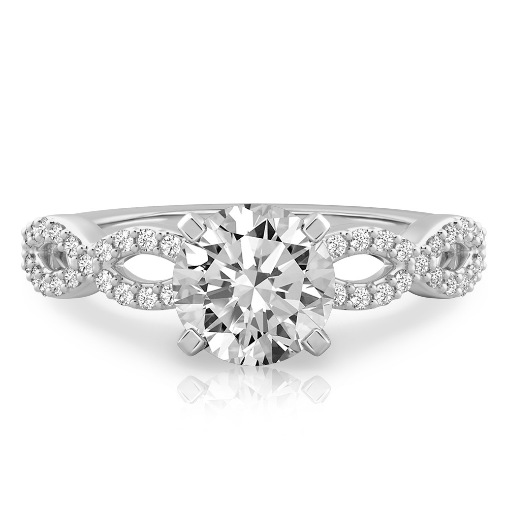 Pompeii3 3/4ct Diamond Infinity Engagement Wedding Ring Set White Gold :  Target